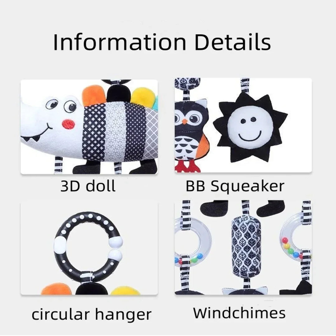 Baby Rattle Stroller Hanging Toy Newborn Sensory Toys