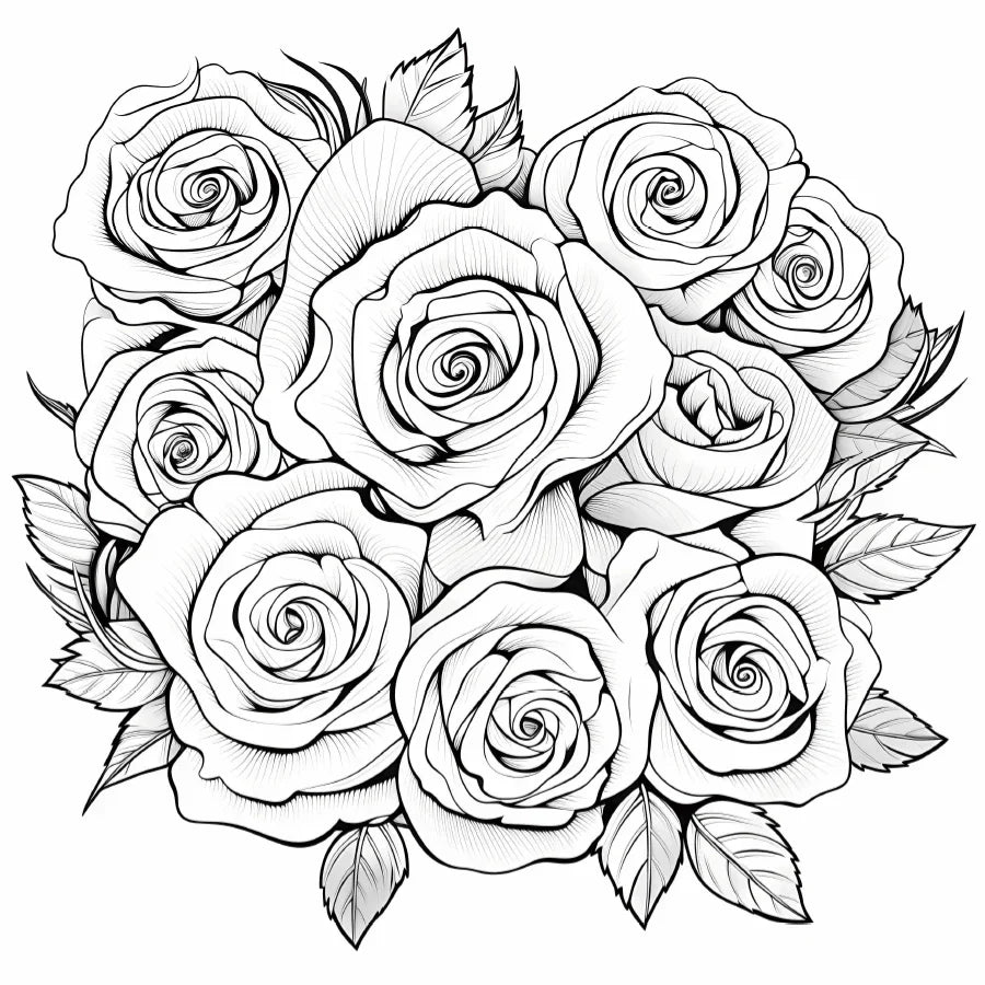 Art colouring Book 20 Page Flower Graffiti Style Fall 2025 Trend Stress Relief Gift
