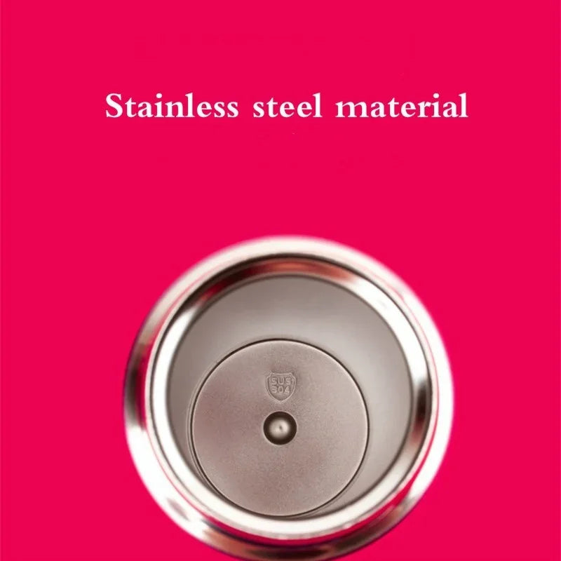 500ml Stainless Steel Vacuum Flask - Bouncing Cover Thermo Mug for Coffee, Tea, Milk, Travel Use