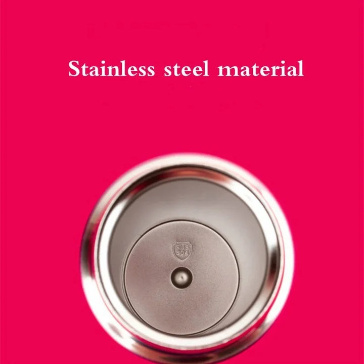 500ml Stainless Steel Vacuum Flask - Bouncing Cover Thermo Mug for Coffee, Tea, Milk, Travel Use