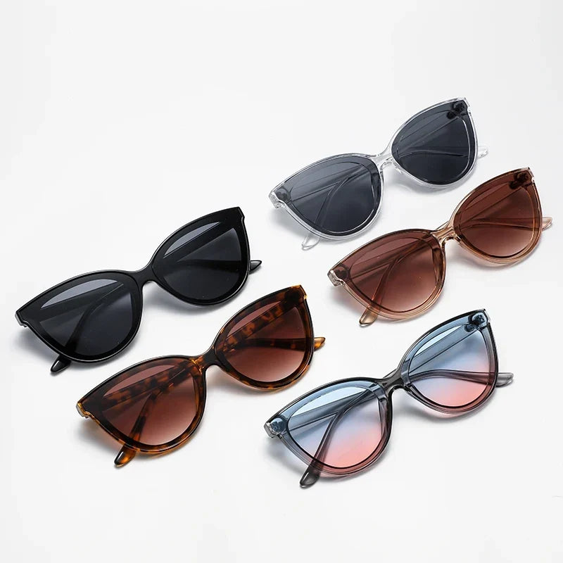 Cat Eye Sunglasses Large Frame Retro Minimalist Gradient UV400 Summer 2026 Fashion Gift Idea
