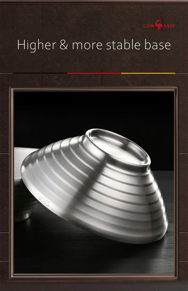 Stainless Steel Ramen Bowl 1.4L Insulating Christmas Gift