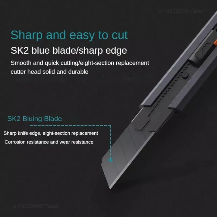 Compact Utility Knife with Safety Lock - 0.79inch Carbon Steel Blade, Home Tools for DIY Crafts