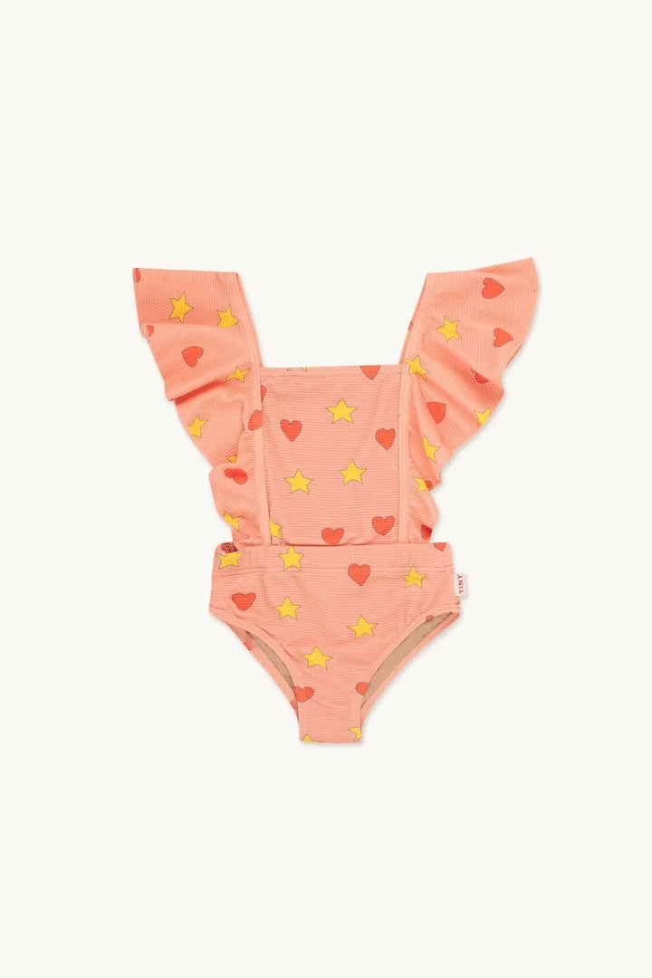Lightweight unisex one-piece swimsuit - casual cut, nylon, beach &amp; pool wear for kids