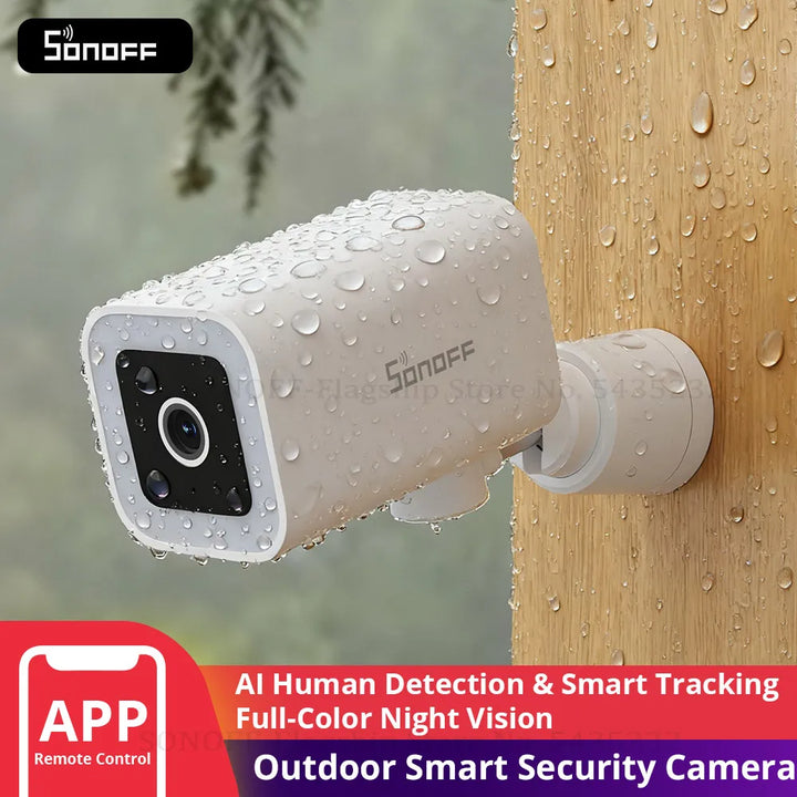 Outdoor Security Camera 2K HD AI Human Detection IP65 Weatherproof 180 Degree Pan Fall 2026 Works With Alexa Google Home
