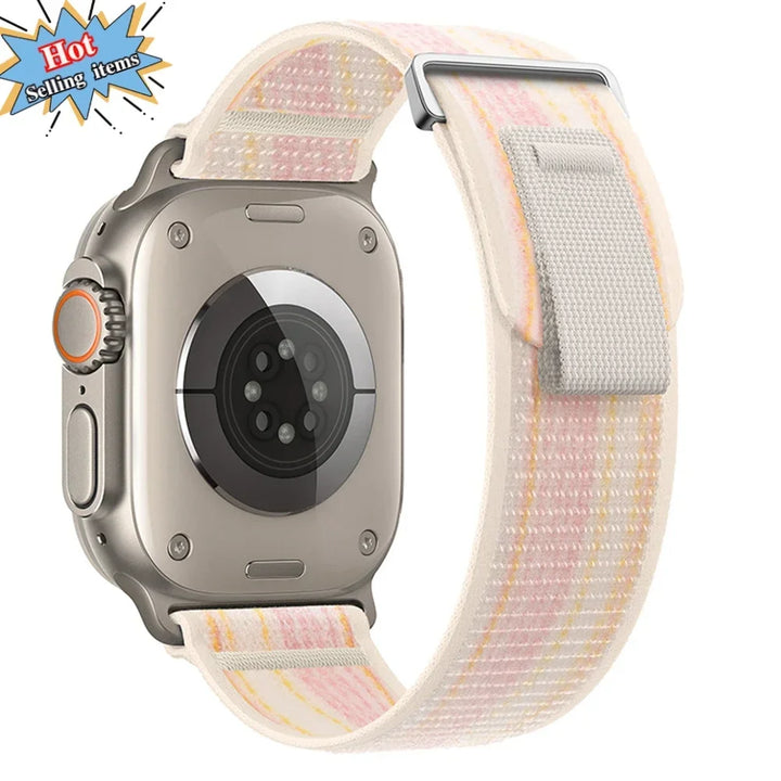 Nylon Trail Loop Apple Watch Band - Breathable Sport Strap for Ultra 3 2, Series 11 10 9 8 7 41-49mm