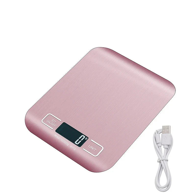 Digital Kitchen Scale Stainless Steel LCD Baking Scale