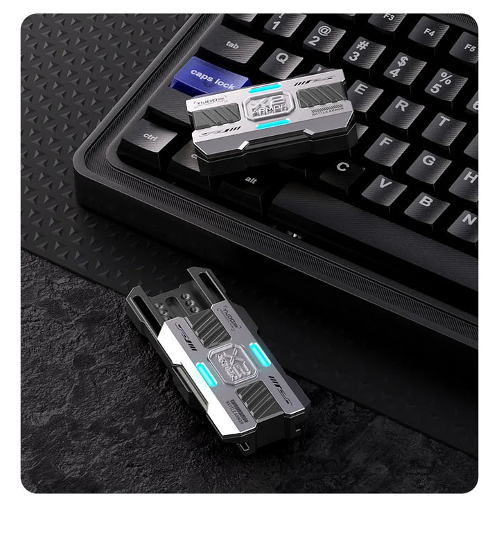 Luminous Push Slider Metal Fidget Toy EDC Stress Relief