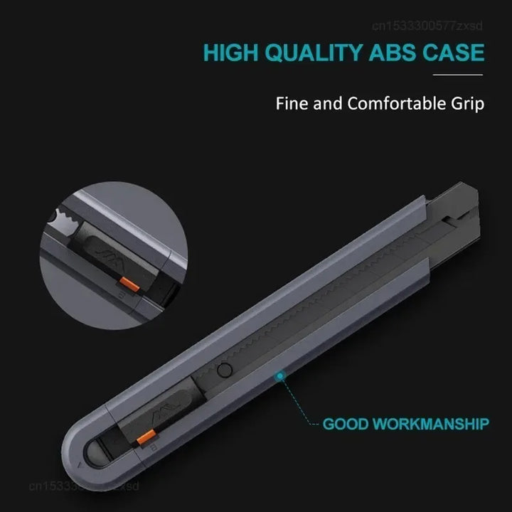 Compact Utility Knife with Safety Lock - 0.79inch Carbon Steel Blade, Home Tools for DIY Crafts