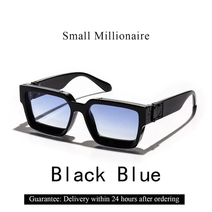 Sunglasses Black Retro Square Shades Luxury Fashion Eyewear Fall 2026 Trend Gift Idea