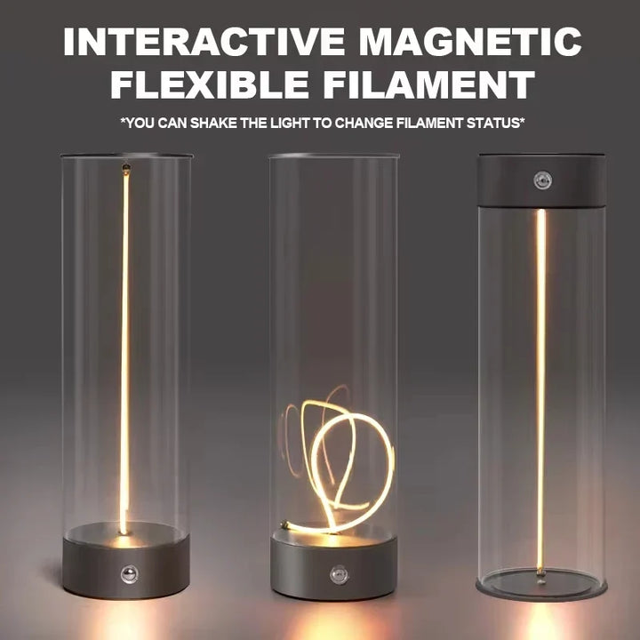 Cordless LED Table Lamp - Rechargeable Magnetic Design, Touch Sensor, Dimmable for Bedroom