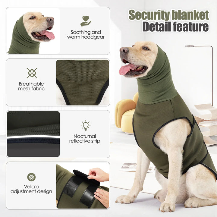 Dog Anxiety Vest Calming Coat TikTok Viral All Seasons Thunder and Fireworks Relief For Pets