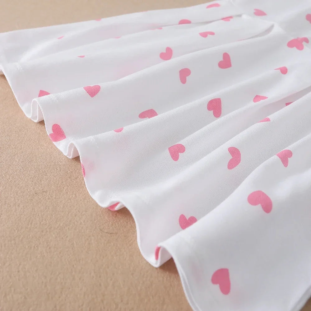 Lightweight girls’ dress - polo collar, knee-length, cotton-elastane, for summer wear