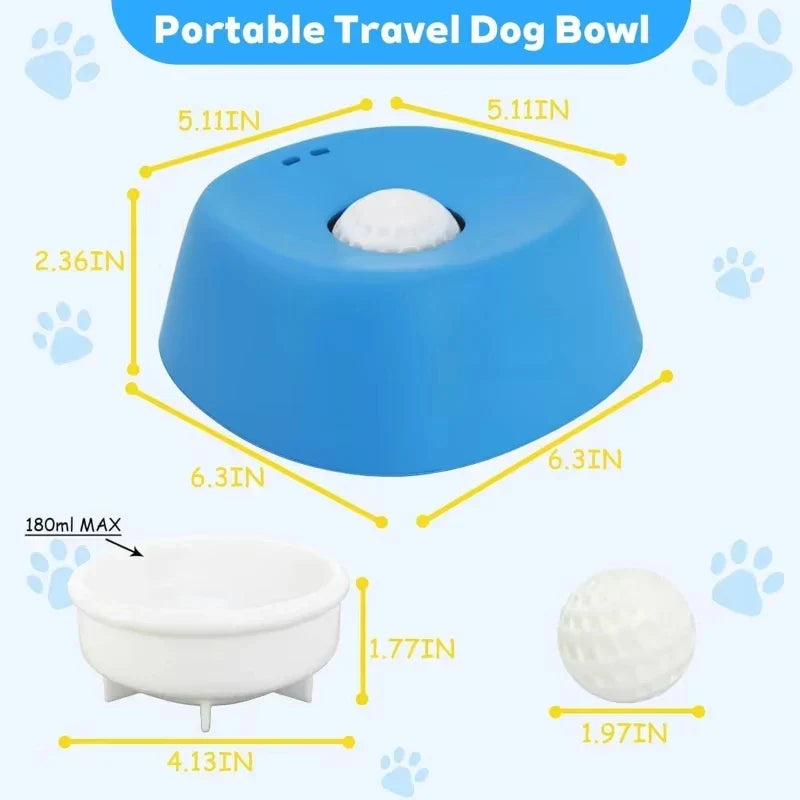Anti-Slip Slow Feeder Dog Bowl – Ball-Shaped Lick Mat Anti-Choke Design, Pet Feeding Gift 2026