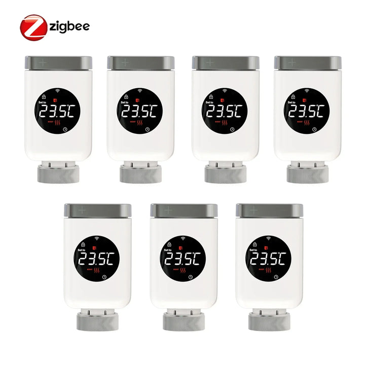 Smart Thermostat Radiator Valve TRV With WiFi ZigBee App Remote Control Energy Saving Fall 2025