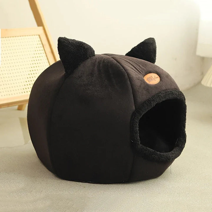 New Deep Sleep Comfort Cat Bed - Cozy Indoor Cave Nest for Pets