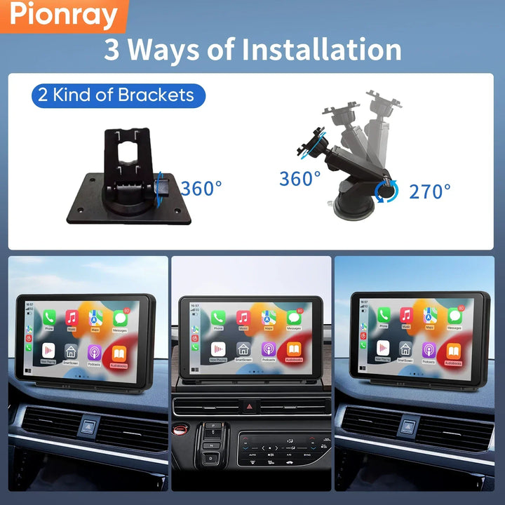 CarPlay Screen Universal Wireless CarPlay And Android Auto Car Stereo Head Unit With Mirror Cast WiFi Fall 2025