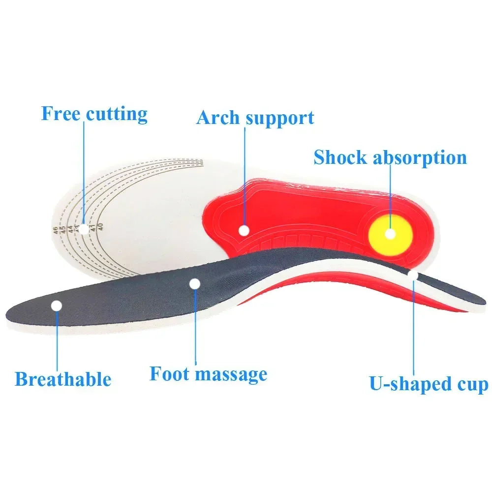 Orthopedic Shock Absorbing Insoles With Arch Support Plantar Fascia Insole
