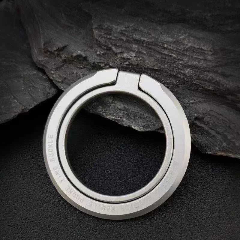 Magnetic iPhone Ring Holder - Foldable Grip Stand &amp; Accessories for Mobile Support