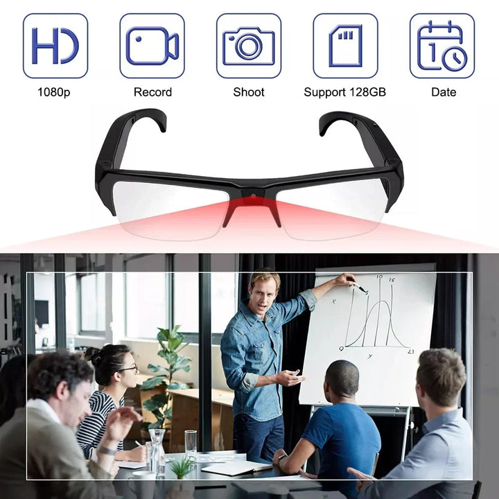 1080P Mini Camera Smart Glasses Portable Sports Glasses