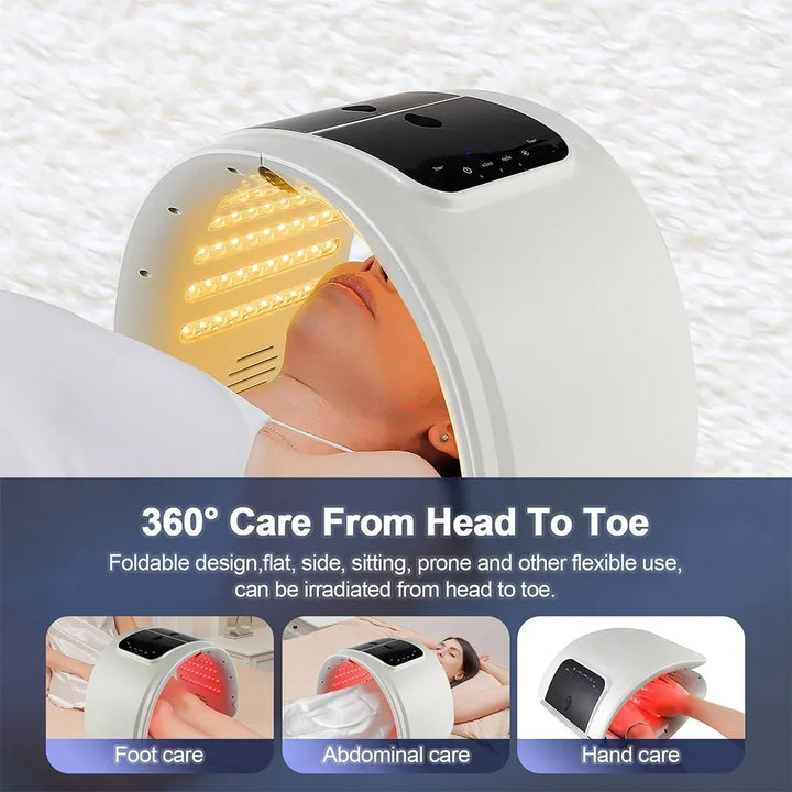 7-colour LED Photon Face Mask &amp; Nano Spray Machine - Skin Rejuvenation Anti-Aging Home Therapy