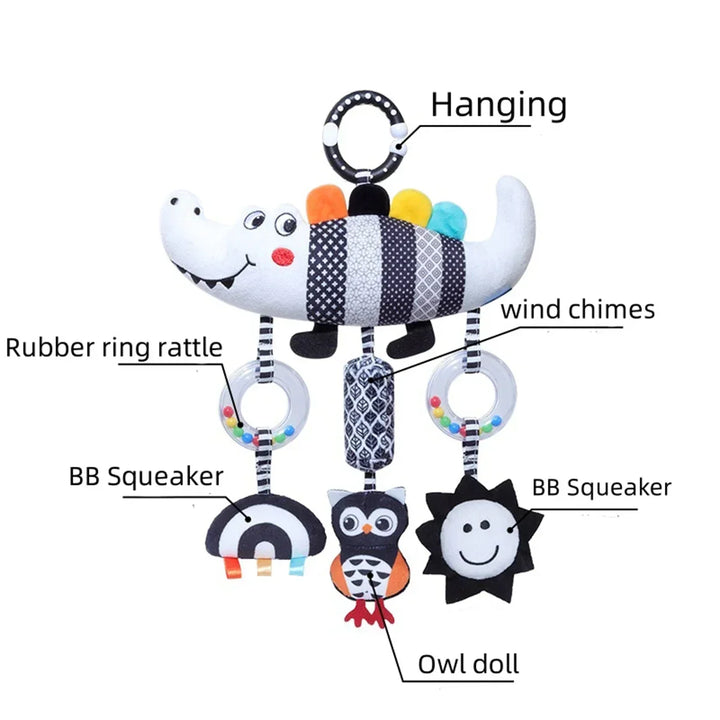 Baby Rattle Stroller Hanging Toy Newborn Sensory Toys