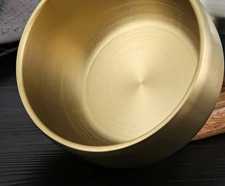 Stainless Steel Double Layer Rice Bowl With Lid Insulated