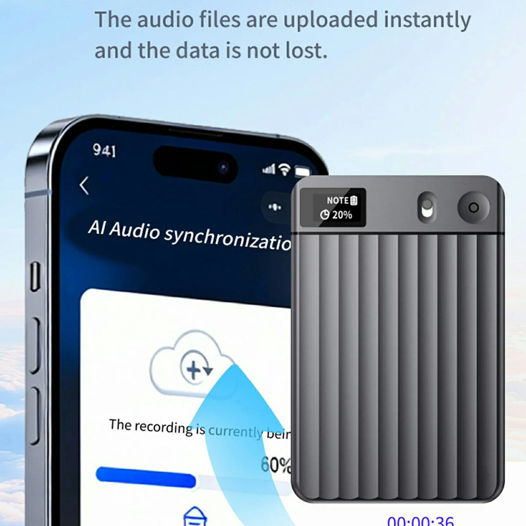 AI Voice Recorder with Transcription and Summarization - 135-Language Smart Notetaker for Meetings 2026