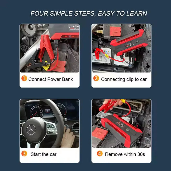 Car Jump Starter 12V Emergency Booster Power Supply Fall 2025 Road Trip Accessory