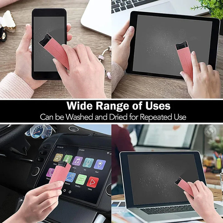 Microfiber Screen Cleaner Spray Set with Cloth &amp; Brush for Smartphones, Tablets, Laptops