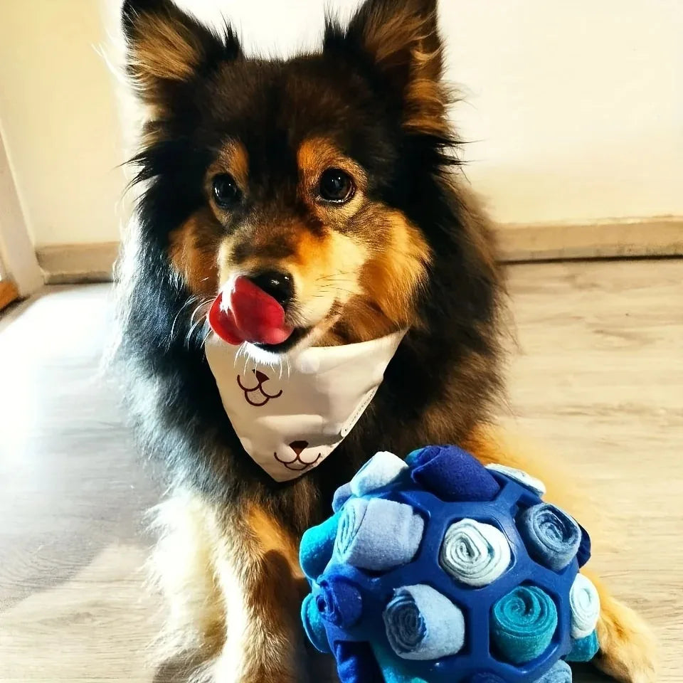 Dog Snuffle Ball Toy – Bite Resistant Rubber Interactive Nose Work Foraging Enrichment Toy for Dogs 2026