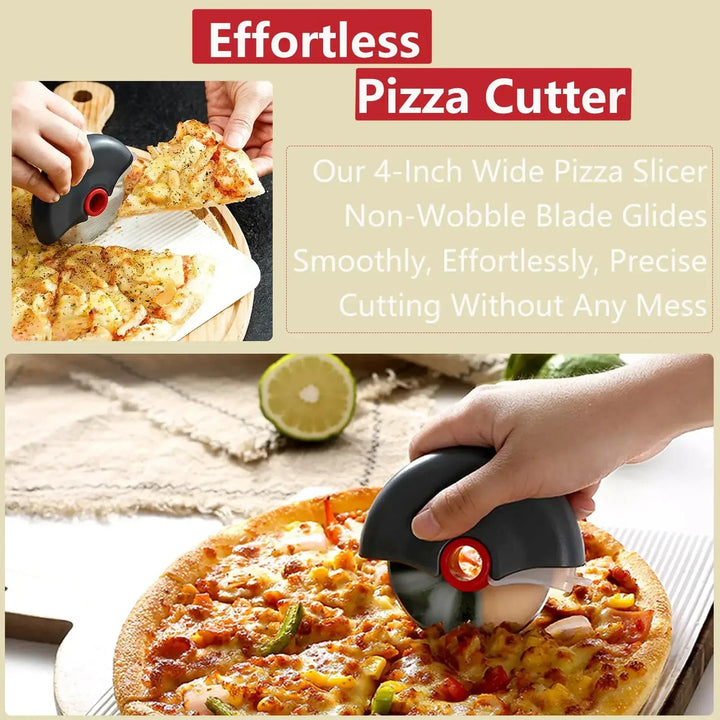 Stainless Steel Roller Cutter for Pizza and Cake Slicing Tool