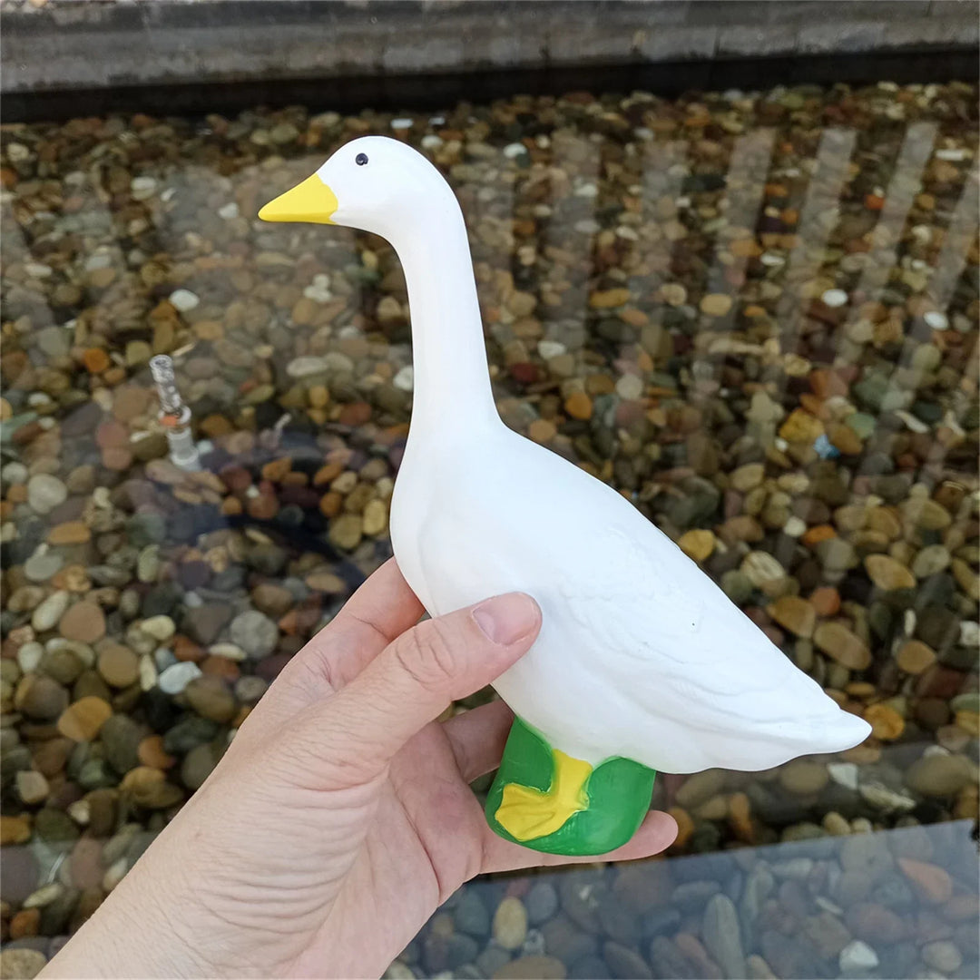 Goose Garden Statue 18cm White Outdoor Decor Landscape Animal Figurine Gift Spring 2026