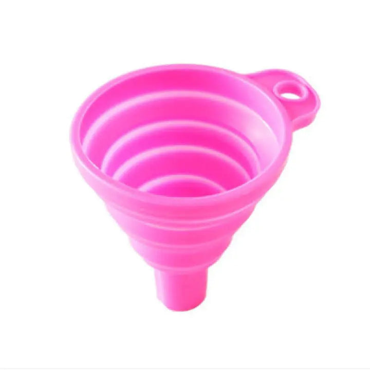 Household Telescopic Funnel Kitchen Tool - High Temperature Resistant Mini Folding Funnel - 4 colours Available