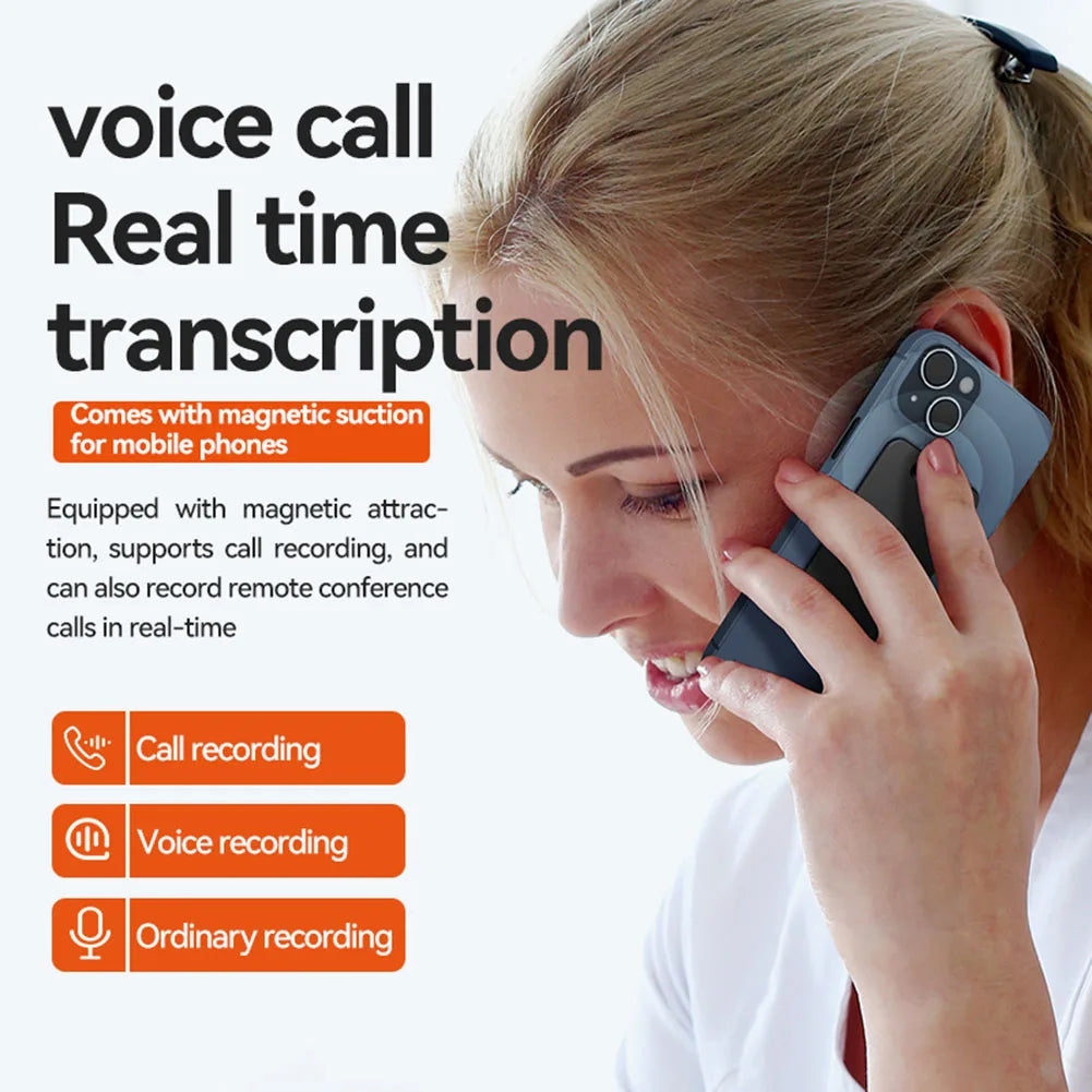 AI Voice Recorder 8GB 128GB Portable Multilingual Translator