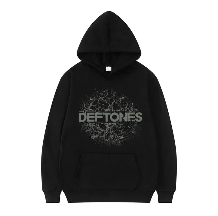 Oversized Unisex Hoodie - Retro Punk, Polyester, Street