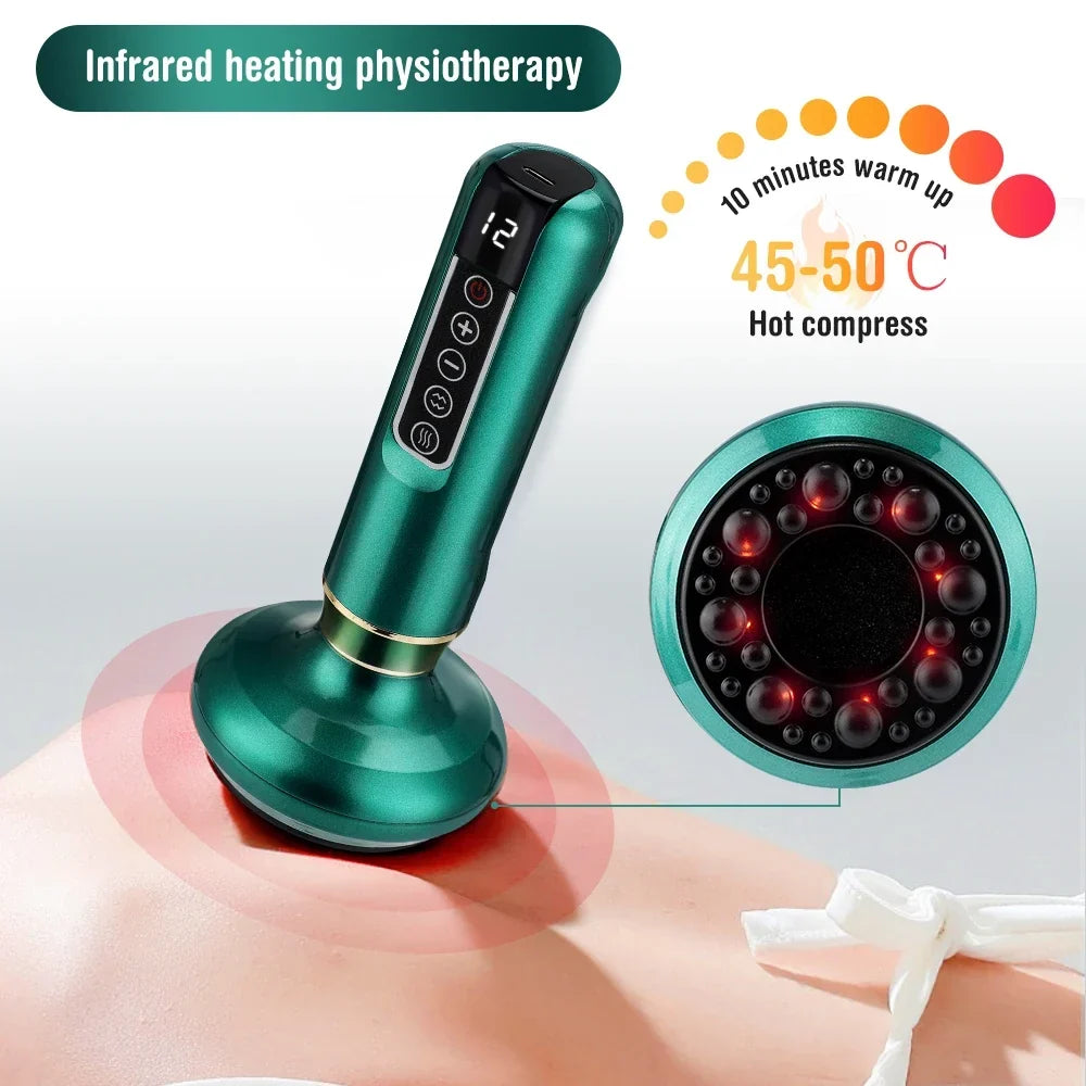 Cupping Device Massage Vacuum Therapy 6 and 12 Levels Back Meridians TikTok Viral Fall 2026 Anti Cellulite Heating