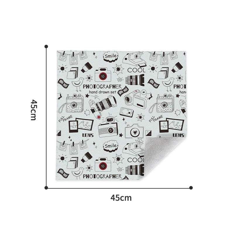 Magic Cloth Makeup Bag - Portable Camera Lens Wrapping Storage, Self-adhesive Organizing Bag