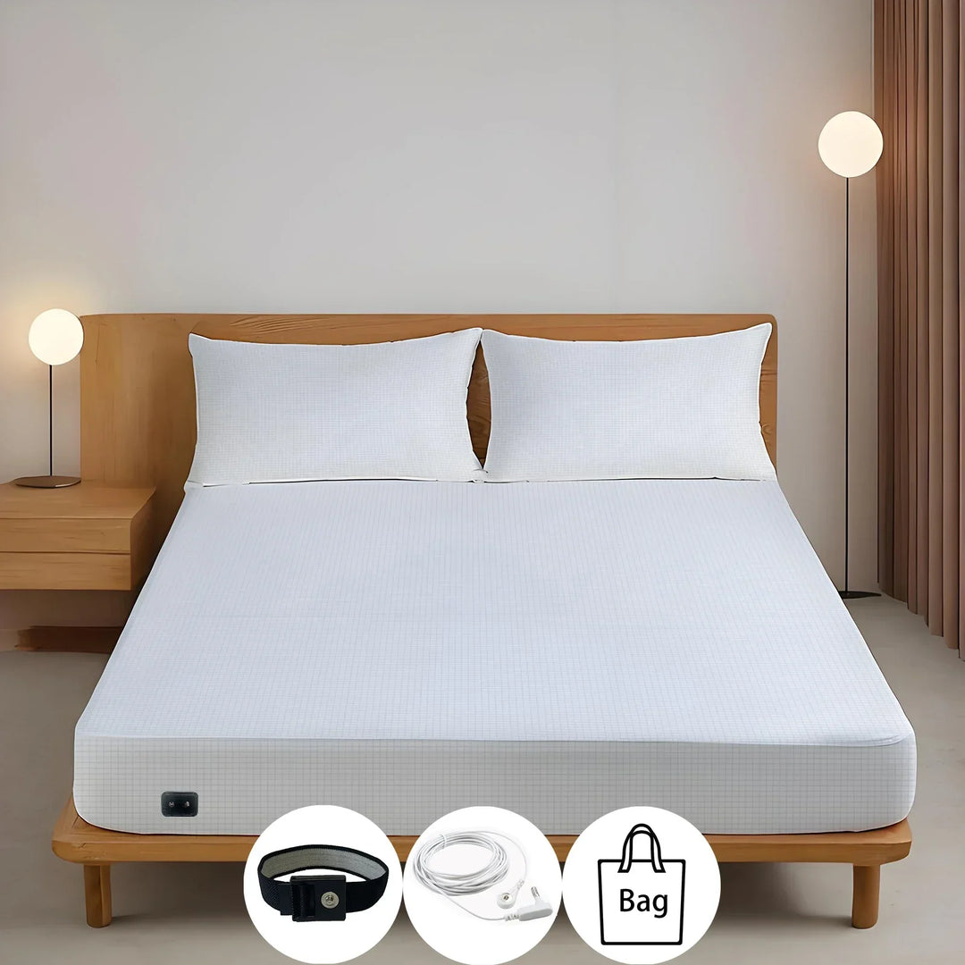 Earthing Silver Fiber Fitted Sheet Anti Static Grounding