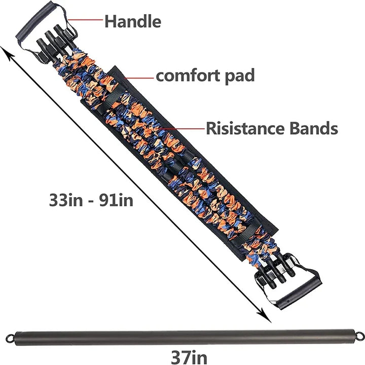 Adjustable Resistance Band Set for Fitness - Chest Workout Equipment, Home Gym Essentials