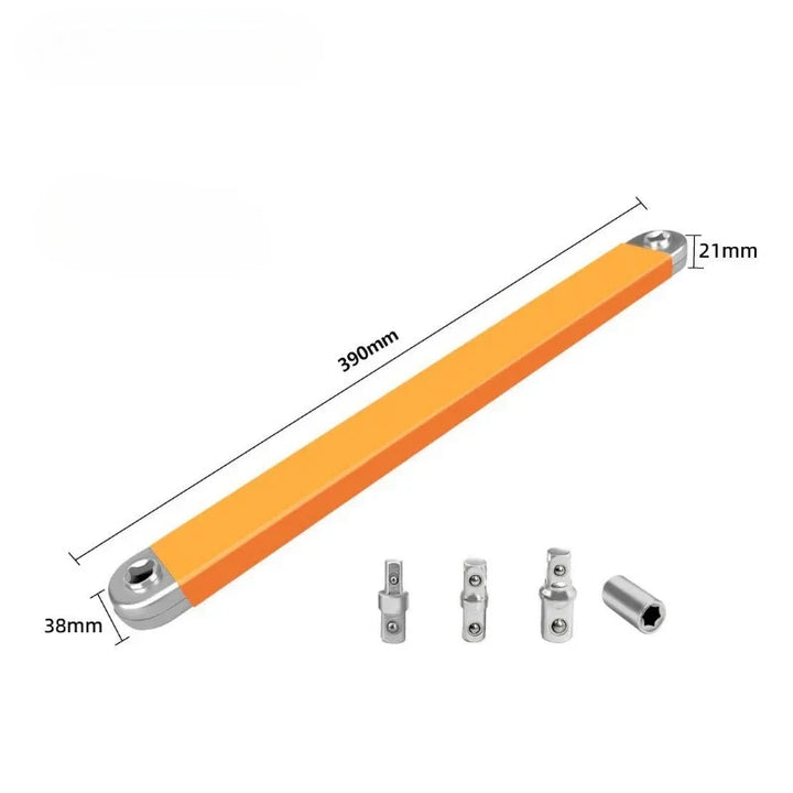 Compact Offset Extension Wrench 4-Adapter Set – Dual-Purpose Impact Socket Ratchet Automotive Hand Tool 2026