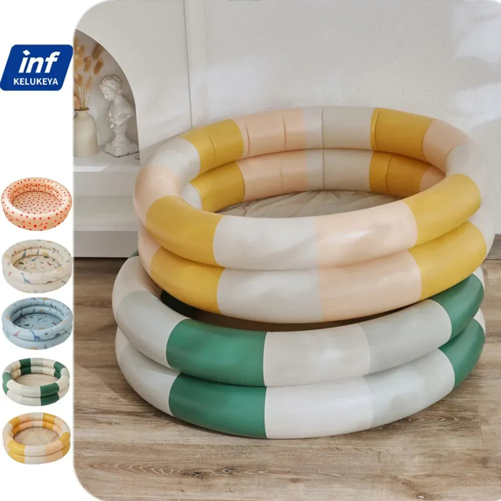 Inflatable PVC Ocean Balls for Kids - colourful Summer Pool Toys for Garden and Courtyard Play