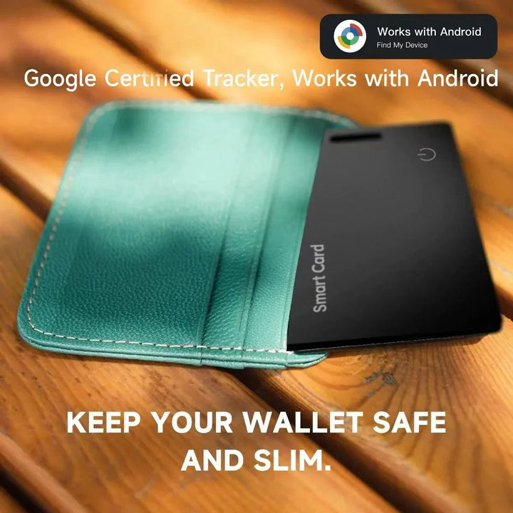 Smart Wallet Tracker Card IP68 Waterproof – Wireless Rechargeable Android Item Locator 2026