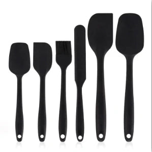 6 Pieces Silicone Spatula Set Non Stick Heat Resistant Tools for Cooking Baking Mixing