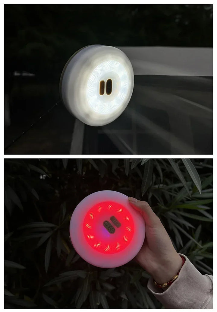 2-in-1 LED Reel Camping String Light – USB Rechargeable Portable Atmosphere Lantern Garden Tent Decor 2026