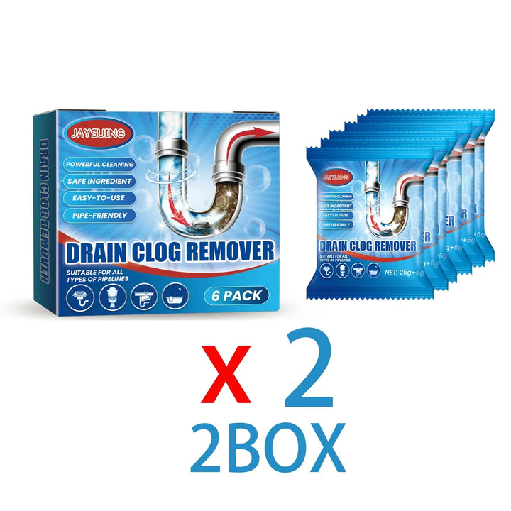 Drain Cleaner Powder 6 Pack Pipe Unclogger Hair Clog Remover Odor Eliminator Eco Friendly Fall 2026 Home Care