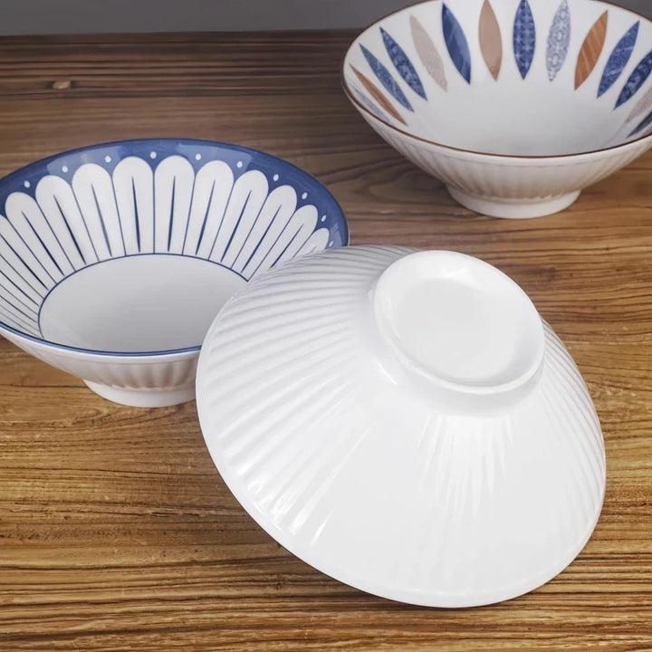 Ramen Bowl 8 Inch Porcelain Japanese Noodle Bowl Large