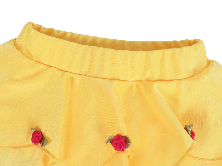 Quick-Dry Girls Two-Piece Swimsuit – Durable Princess Print, Cotton-Poly, For Beach and Pool