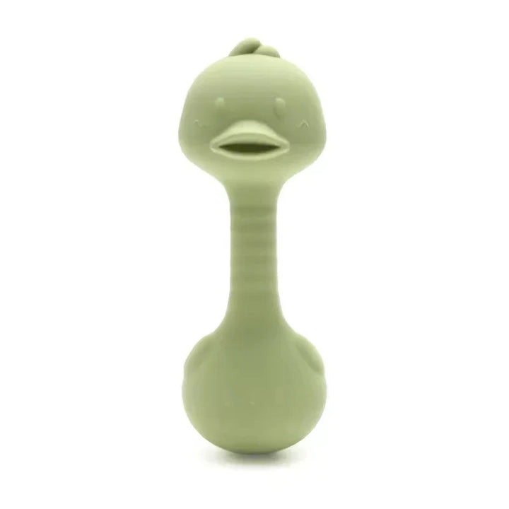 Silicone Rabbit Teether Rattle Newborn Sensory Toys