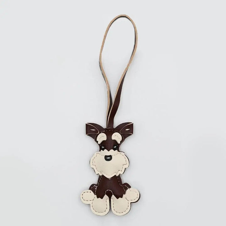 Bear Keychain PU Leather Mini Bag Charm Cute Gift Accessory